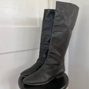 Vintage black leather Anne Klein riding boots